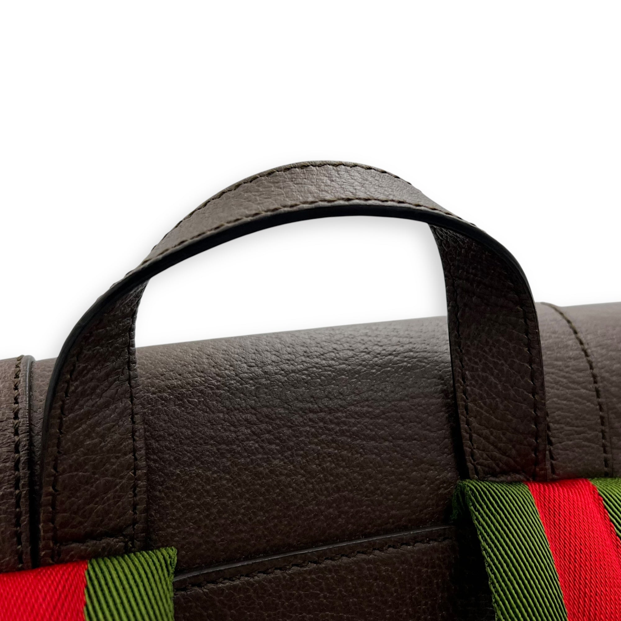 Gucci GG Backpack Brown in Canvas, Gold hardware_14