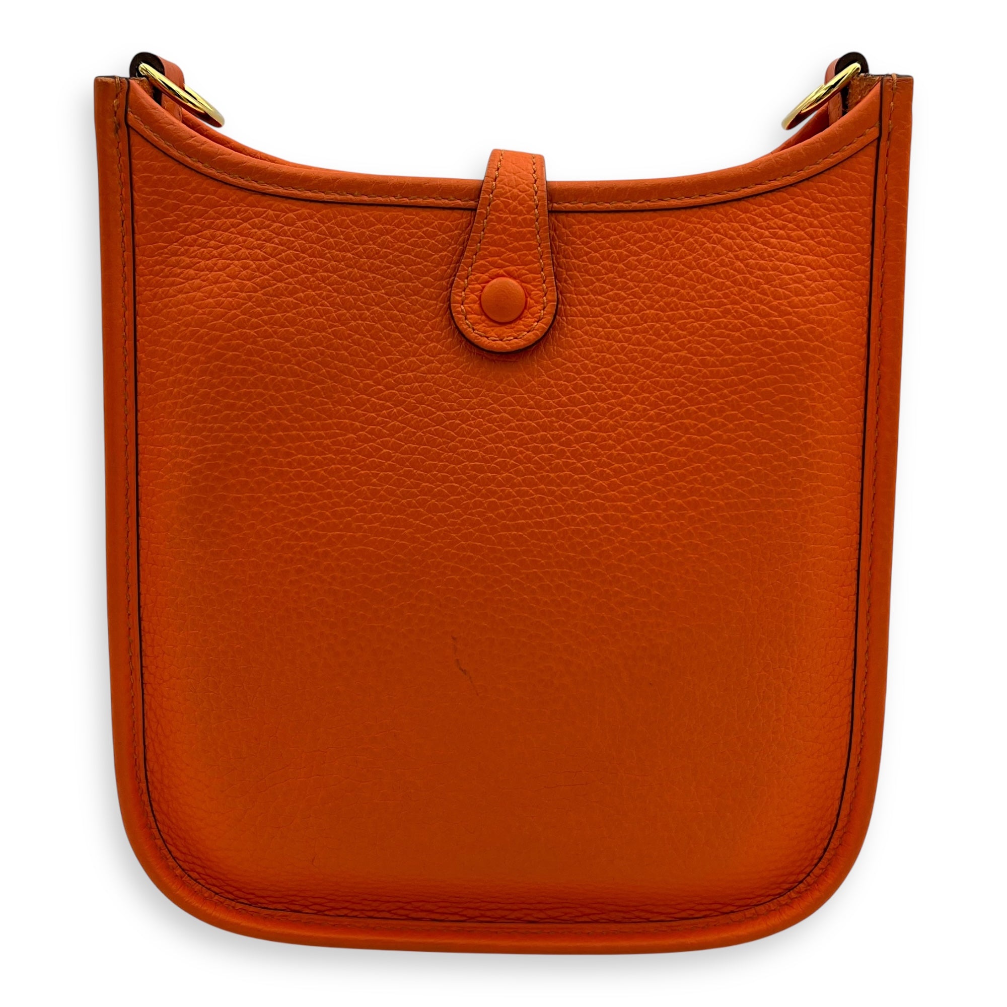 Hermès Evelyne Orange in Clemence, Gold hardware_1