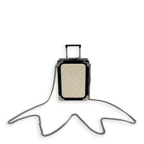 Chanel Minaudiere Trolley  Clutch White in Others, Silver hardware_14