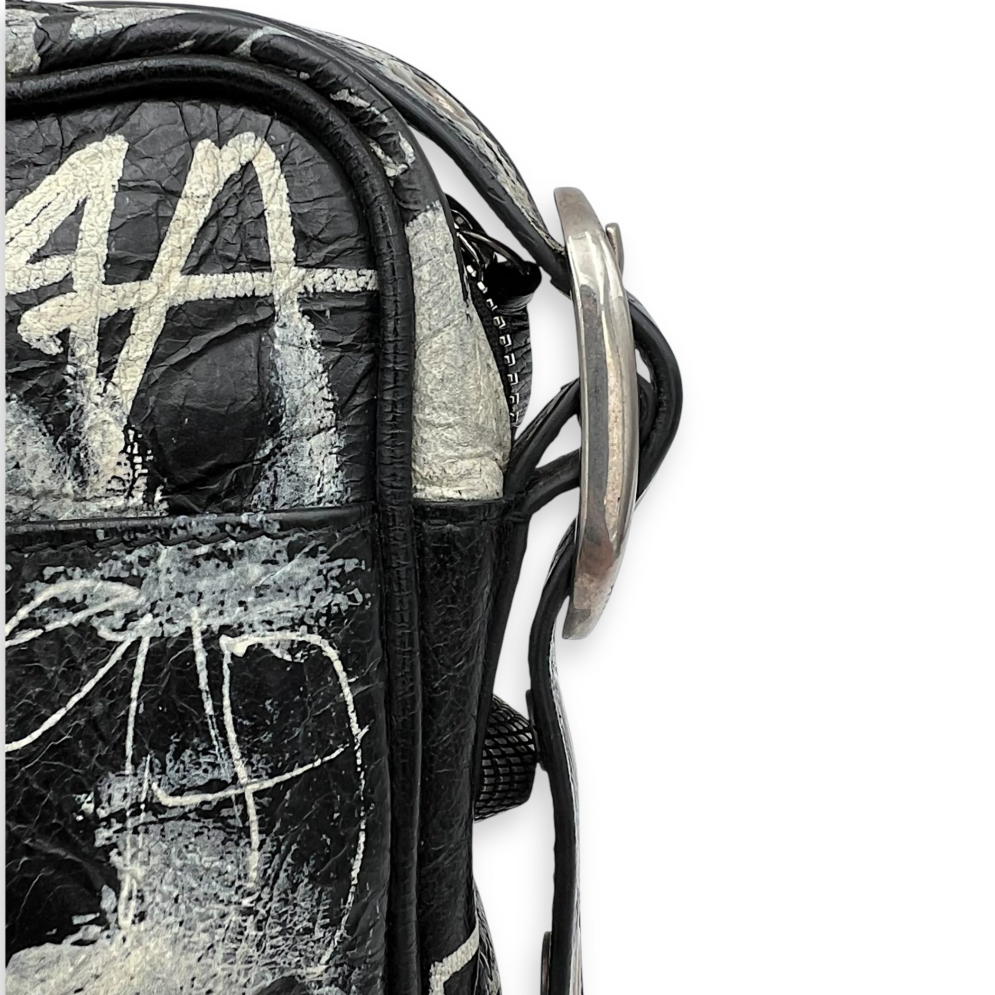 Balenciaga Le Cagole Crossbody Bag Multi-colour in Calfskin, Silver hardware_14
