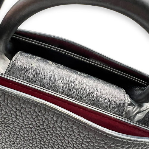 Dior Diorever Top Handle Bag Black in Calfskin, Silver hardware_14