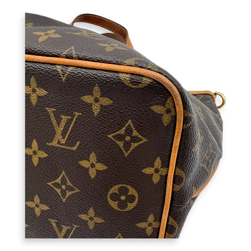 Louis Vuitton Palermo Top Handle Bag PM Brown in Monogram Coated Canvas, Gold hardware_14