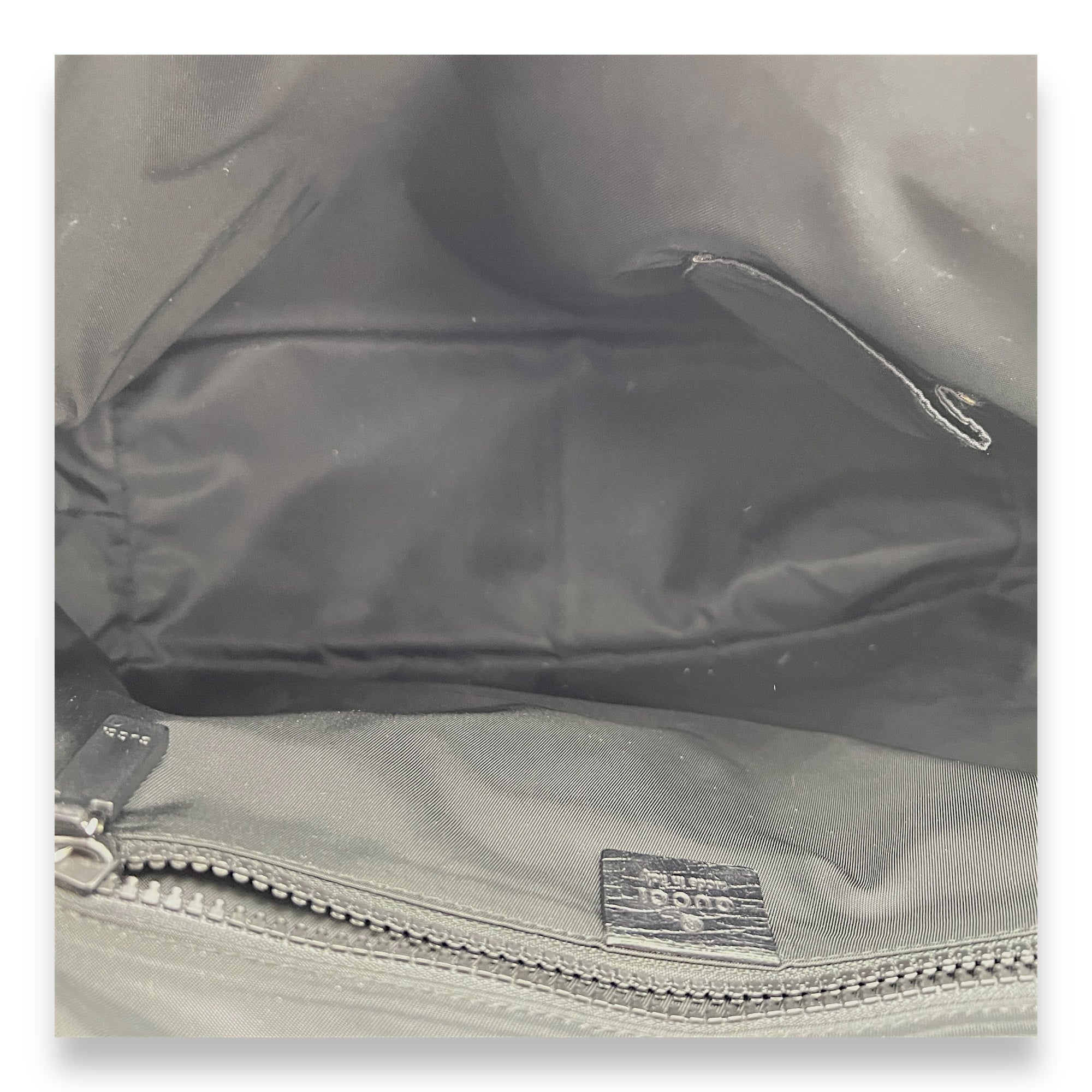 GG Supreme Black Messenger in Monogram Coated Canvas, Silver hardware