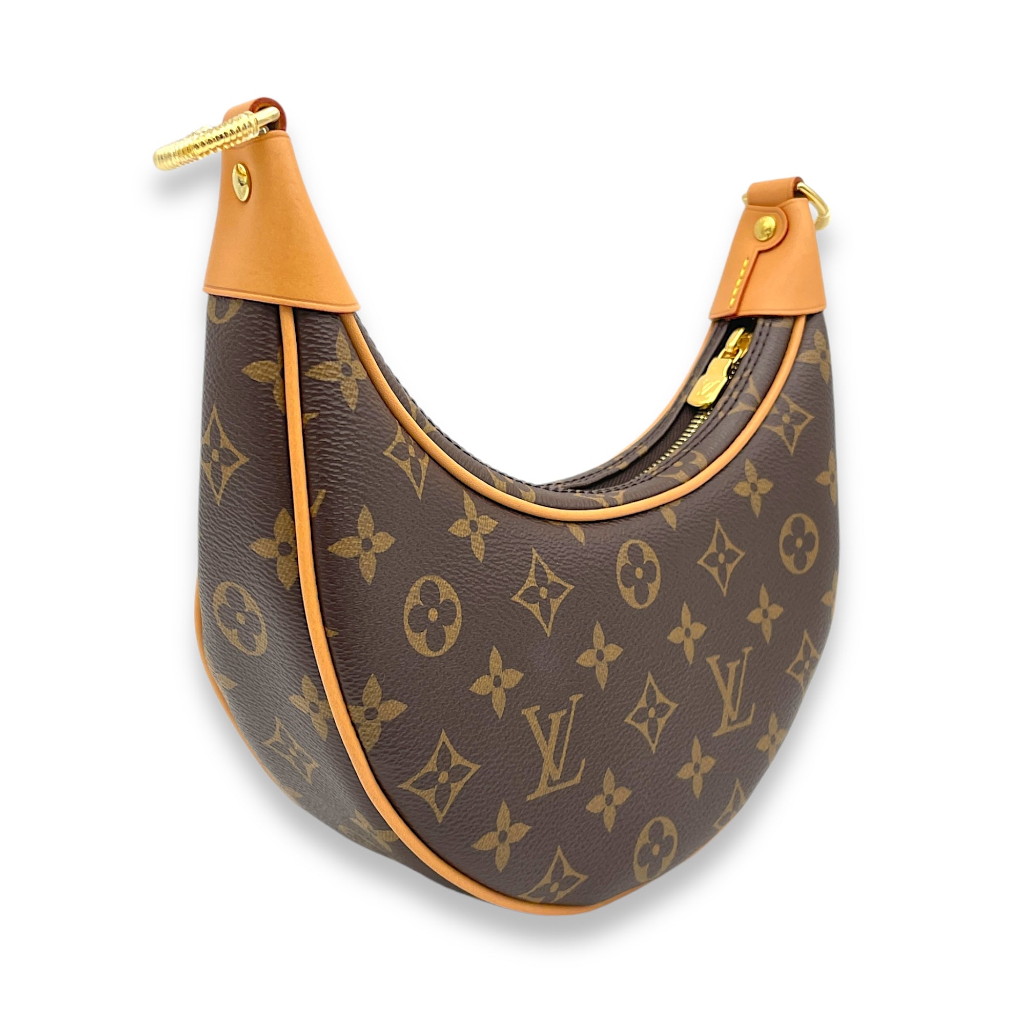 Loop Shoulder bag in Monogram coated canvas, Gold Hardware