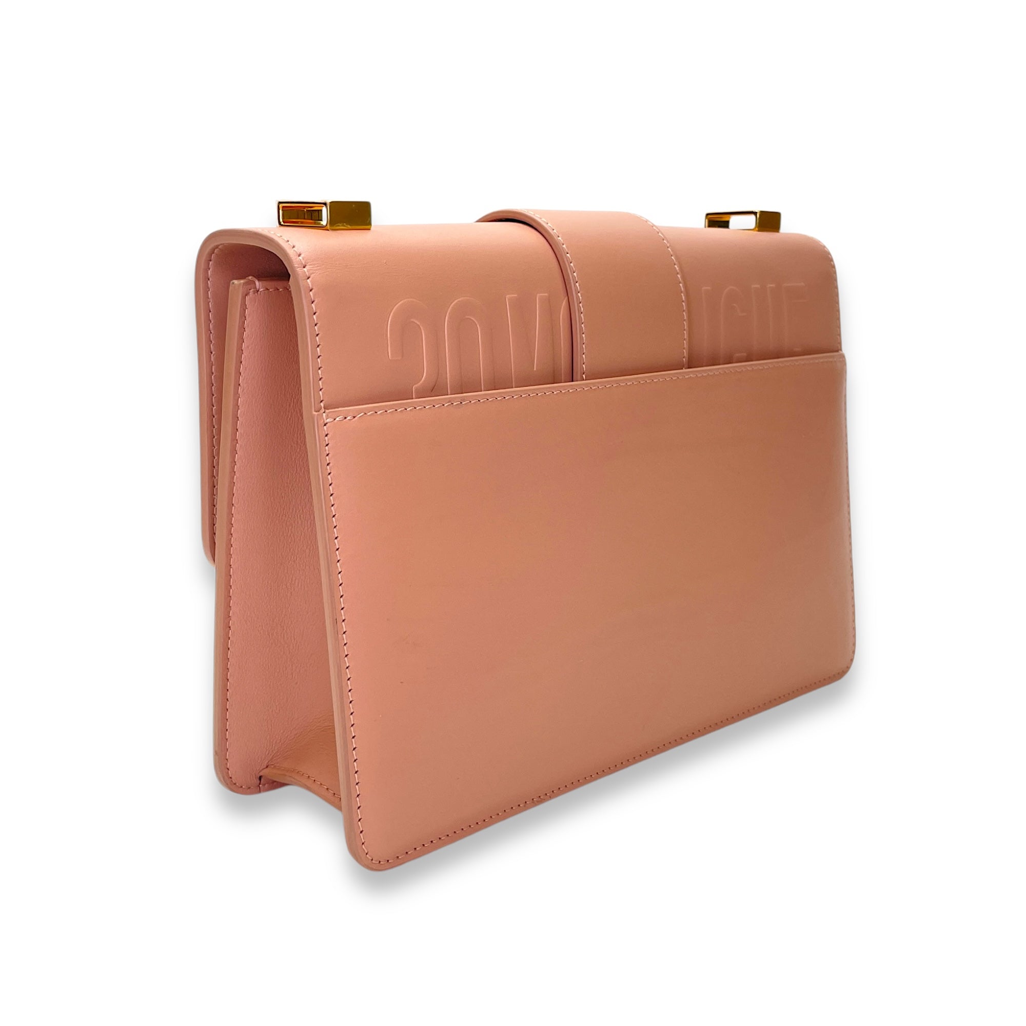 Montaigne Crossbody Bag 30 Pink in Calfskin, Gold hardware