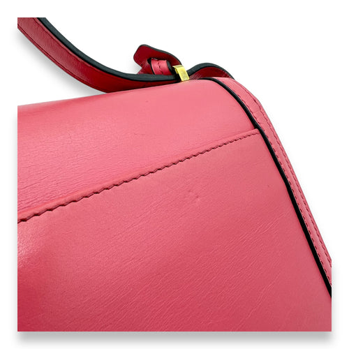 Barcelona Shoulder Bag Pink in Calfskin, Gold hardware