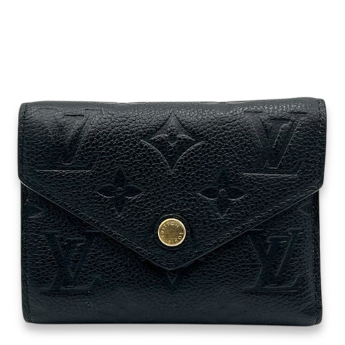 Louis Vuitton Victorine Wallet Black in Empreinte Leather, Gold hardware_1