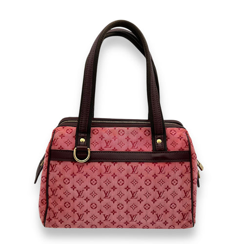 Louis Vuitton Josephine Top Handle Bag Medium Pink in Canvas, Gold hardware_1