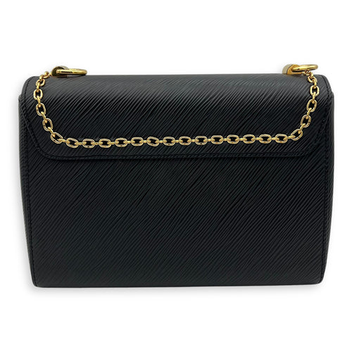 Louis Vuitton Twist Crossbody Bag MM Black in Epi Leather, Gold hardware_2