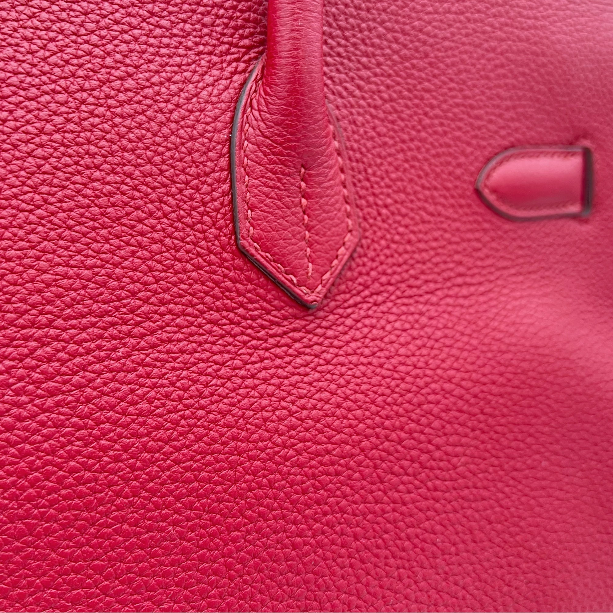 Hermès Birkin Rouge Grenat in Togo, Palladium hardware_13