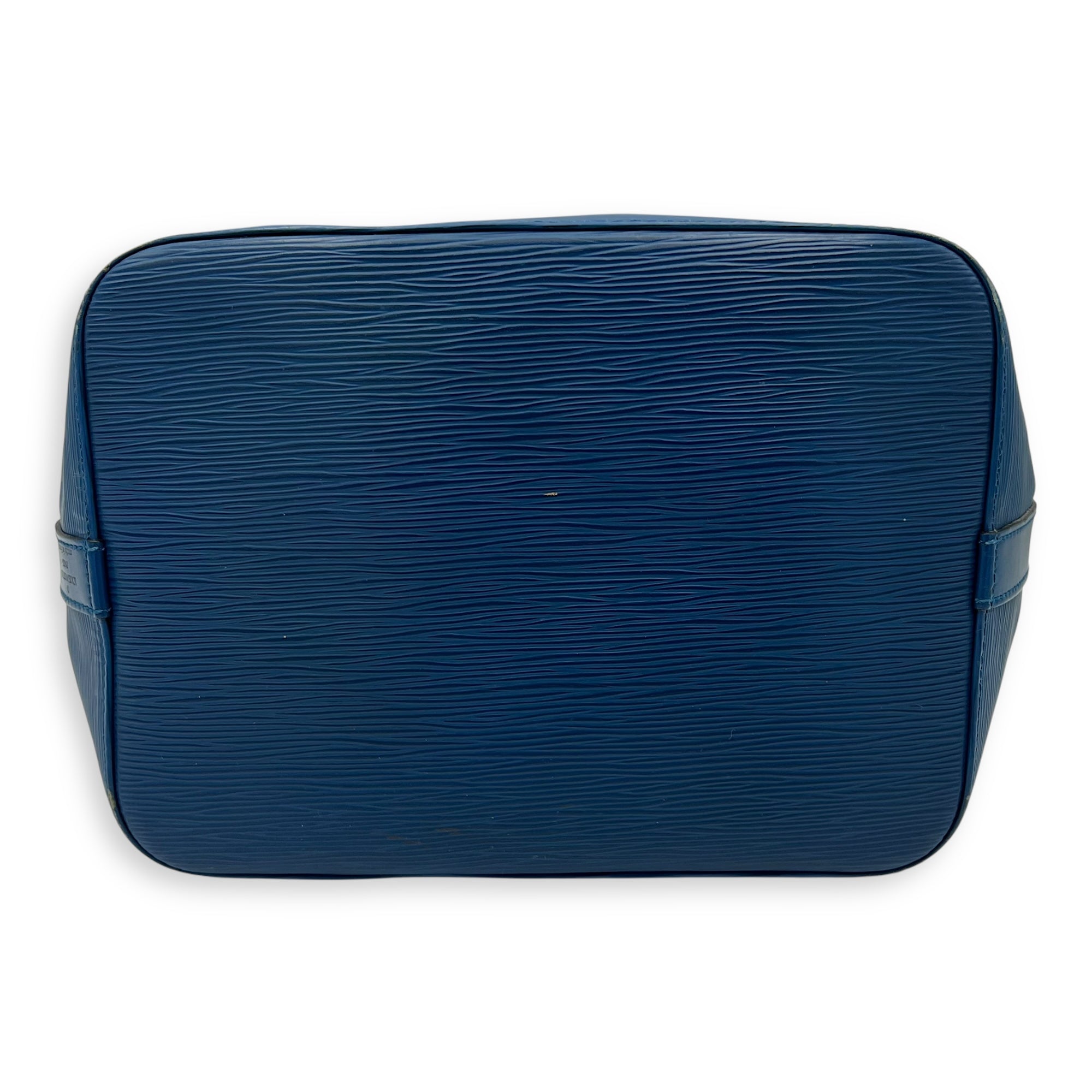 Louis Vuitton Noe Bucket Bag Blue in Epi Leather, Gold hardware_5