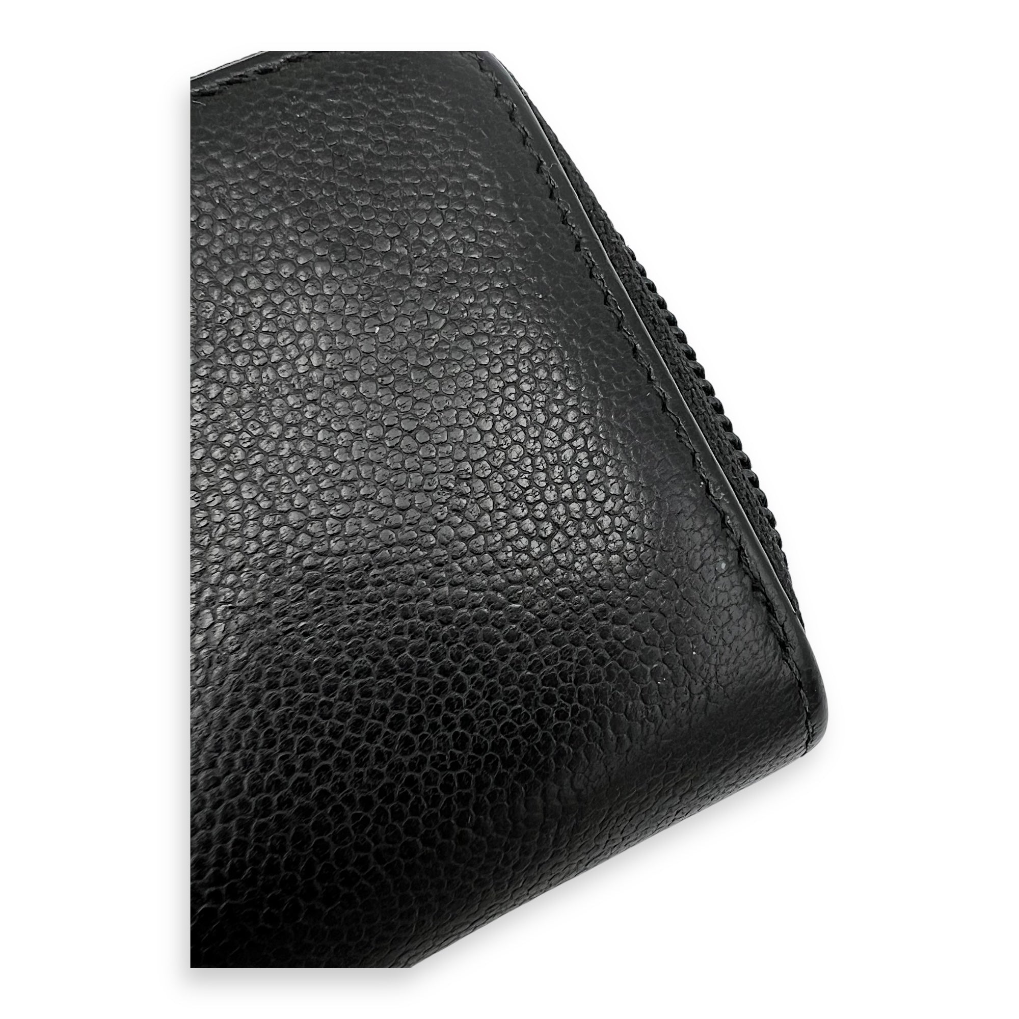 Chanel CC Wallet Black in Caviar Leather, Gold hardware_7