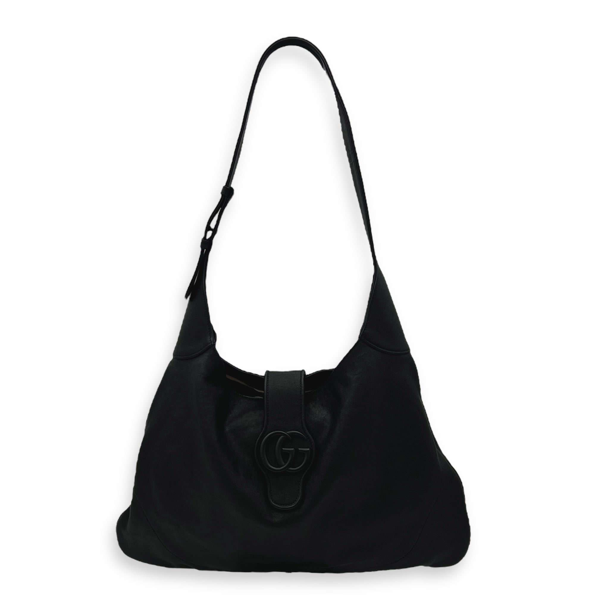 Gucci Aphrodite Shoulder Bag Black in Calfskin, Others hardware_1
