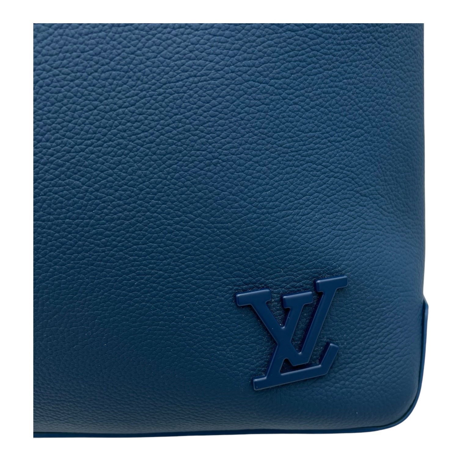 Louis Vuitton Fastline Tote Bag Blue in Taurillon Leather, Lacquered Metal hardware_8