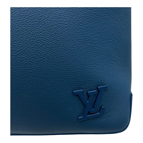 Louis Vuitton Fastline Tote Bag Blue in Taurillon Leather, Lacquered Metal hardware_8