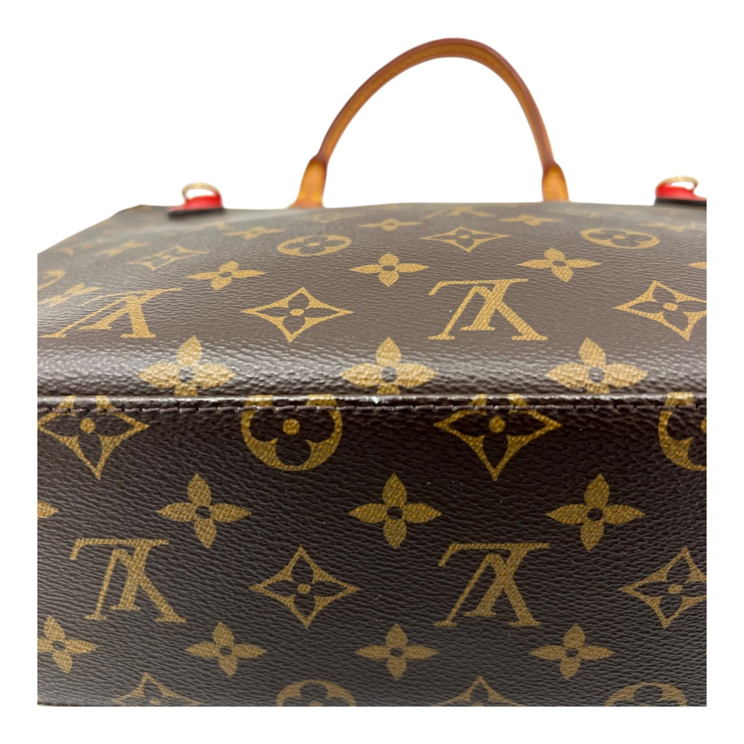 Louis Vuitton Marignan Top Handle Bag Brown in Monogram Coated Canvas, Gold hardware_8