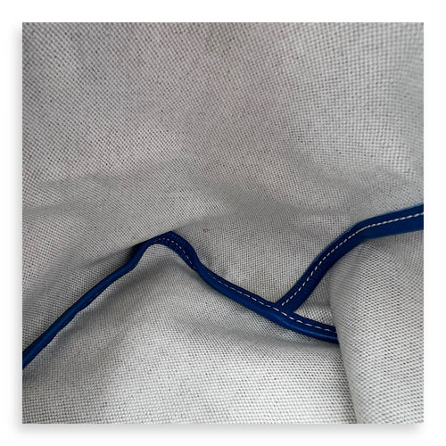 Goyard Saint Louis Tote Bag Blue in Coated Canvas, Silver hardware_7