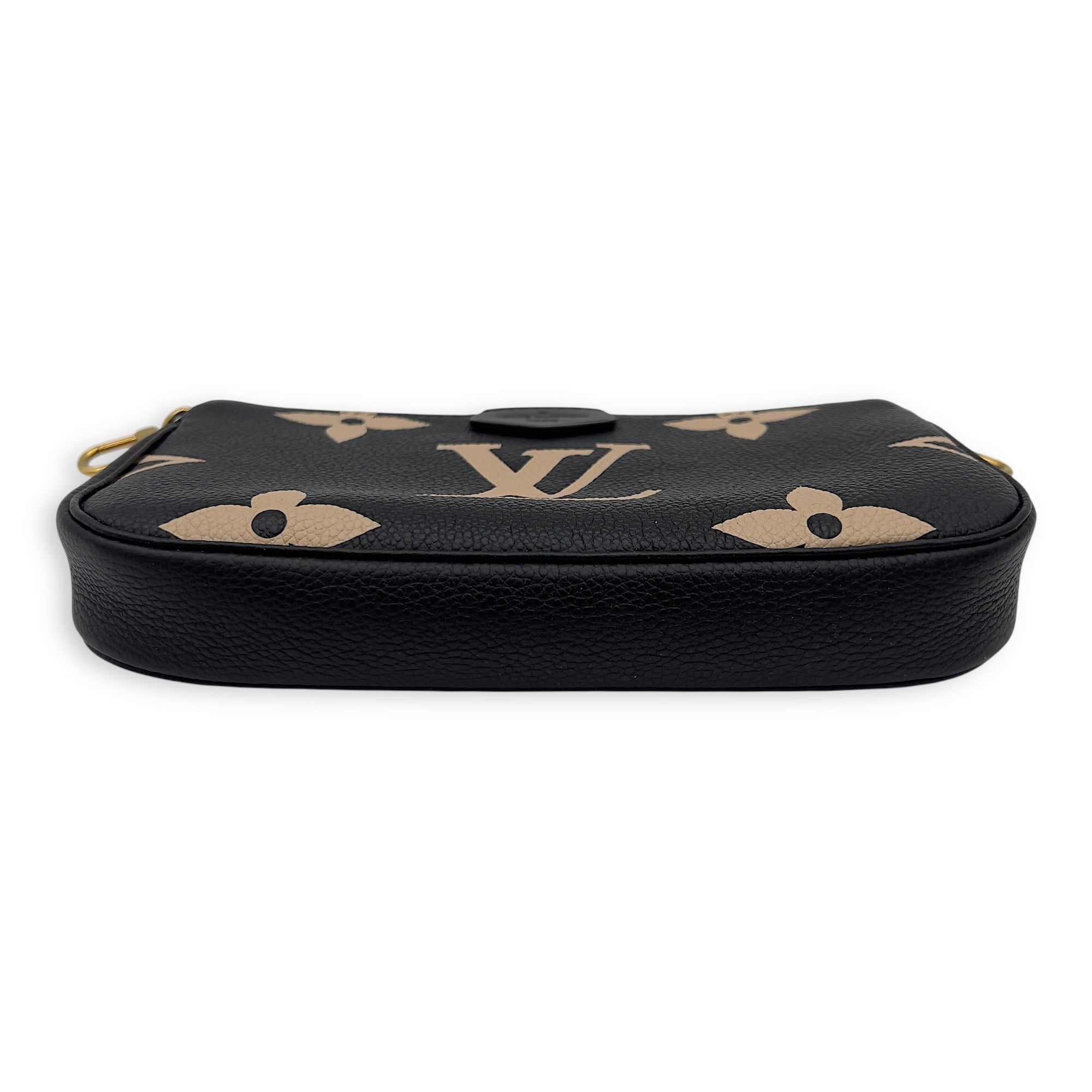 Louis Vuitton Multi-Pochette Accessoires Crossbody Bag Blue in Empreinte Leather, Gold hardware_15