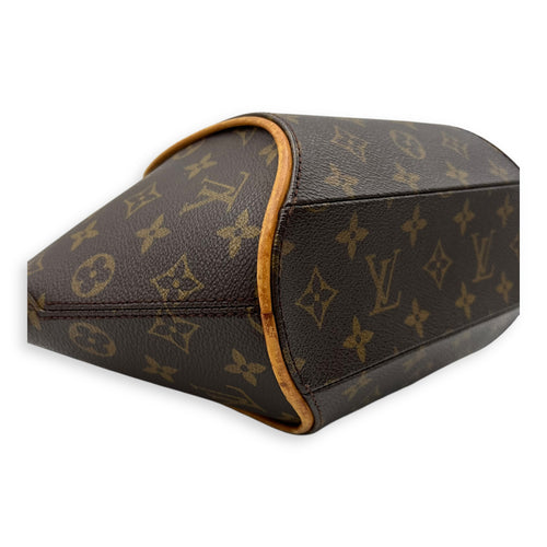 Louis Vuitton Ellipse Top Handle Bag Brown in Monogram Coated Canvas, Gold hardware_10