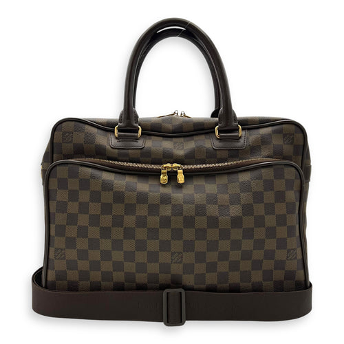 Louis Vuitton ICare Top Handle Bag Brown in Coated Canvas, Gold hardware_15