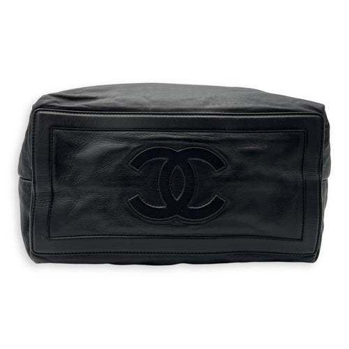 Chanel Reversible Cocoon Black Top Handle Bag in Calfskin, Silver hardware_5