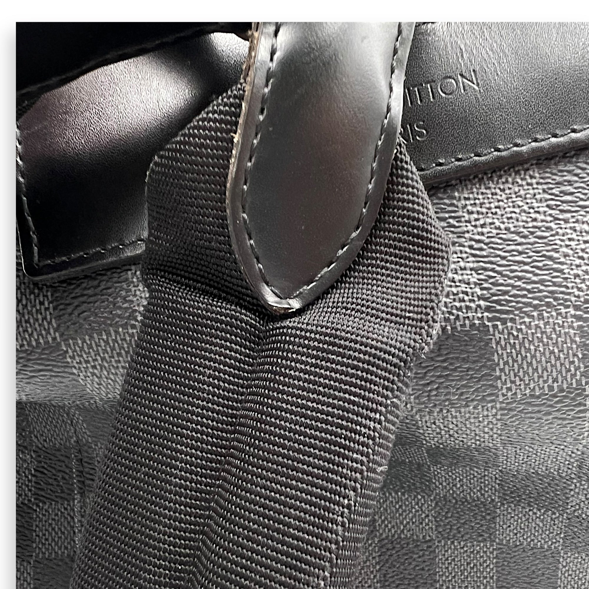 Louis Vuitton Christopher Backpack Graphite in Coated Canvas, Silver hardware_15