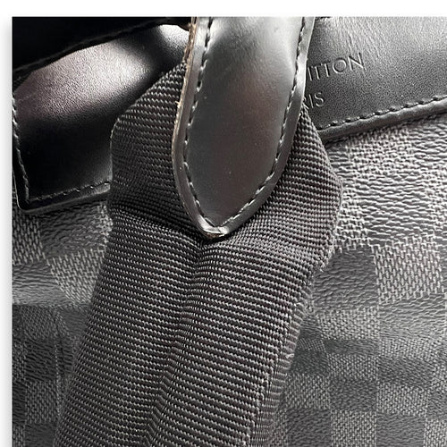 Louis Vuitton Christopher Backpack Graphite in Coated Canvas, Silver hardware_15