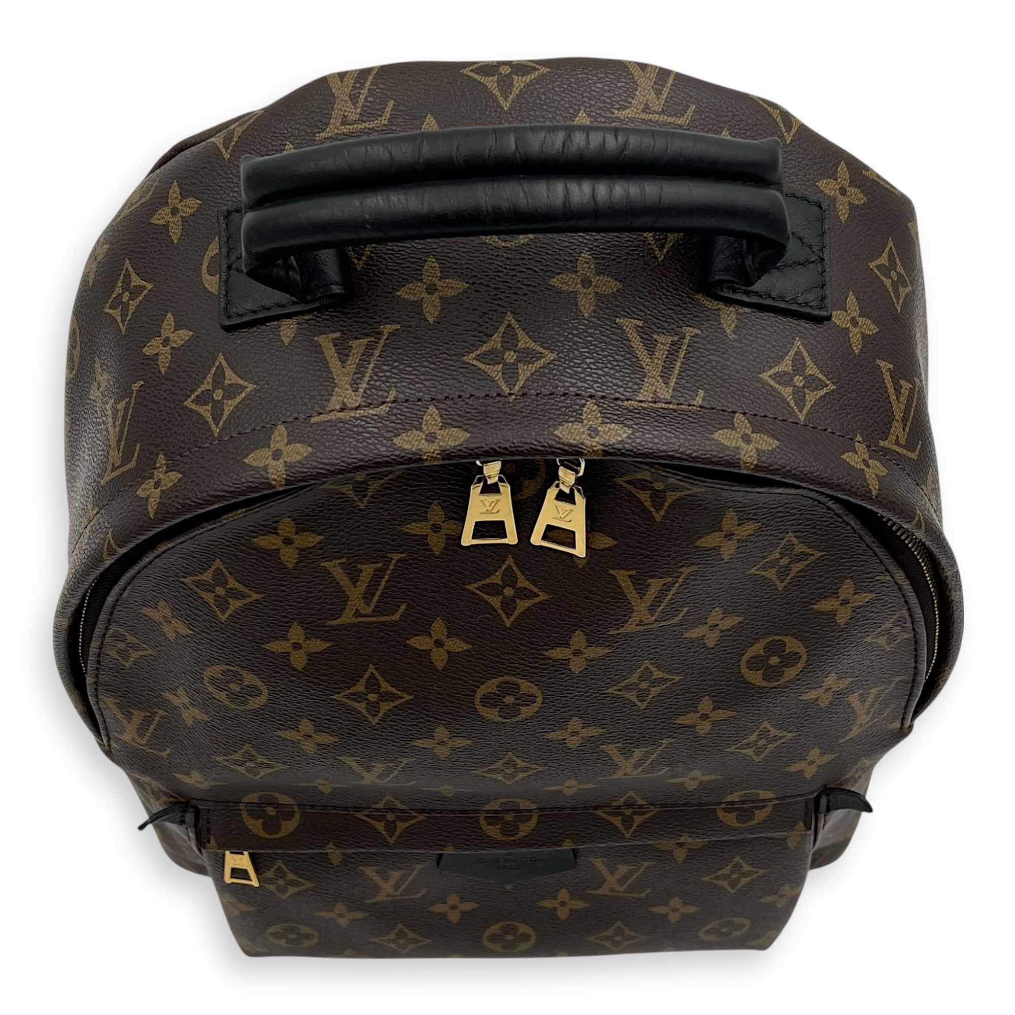 Louis Vuitton Palm Springs Backpack MM Brown in Coated Canvas, Gold hardware_7