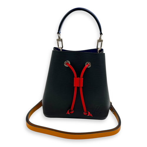 Louis Vuitton NeoNoe Shoulder Bag BB Black in Epi Leather, Silver hardware_15