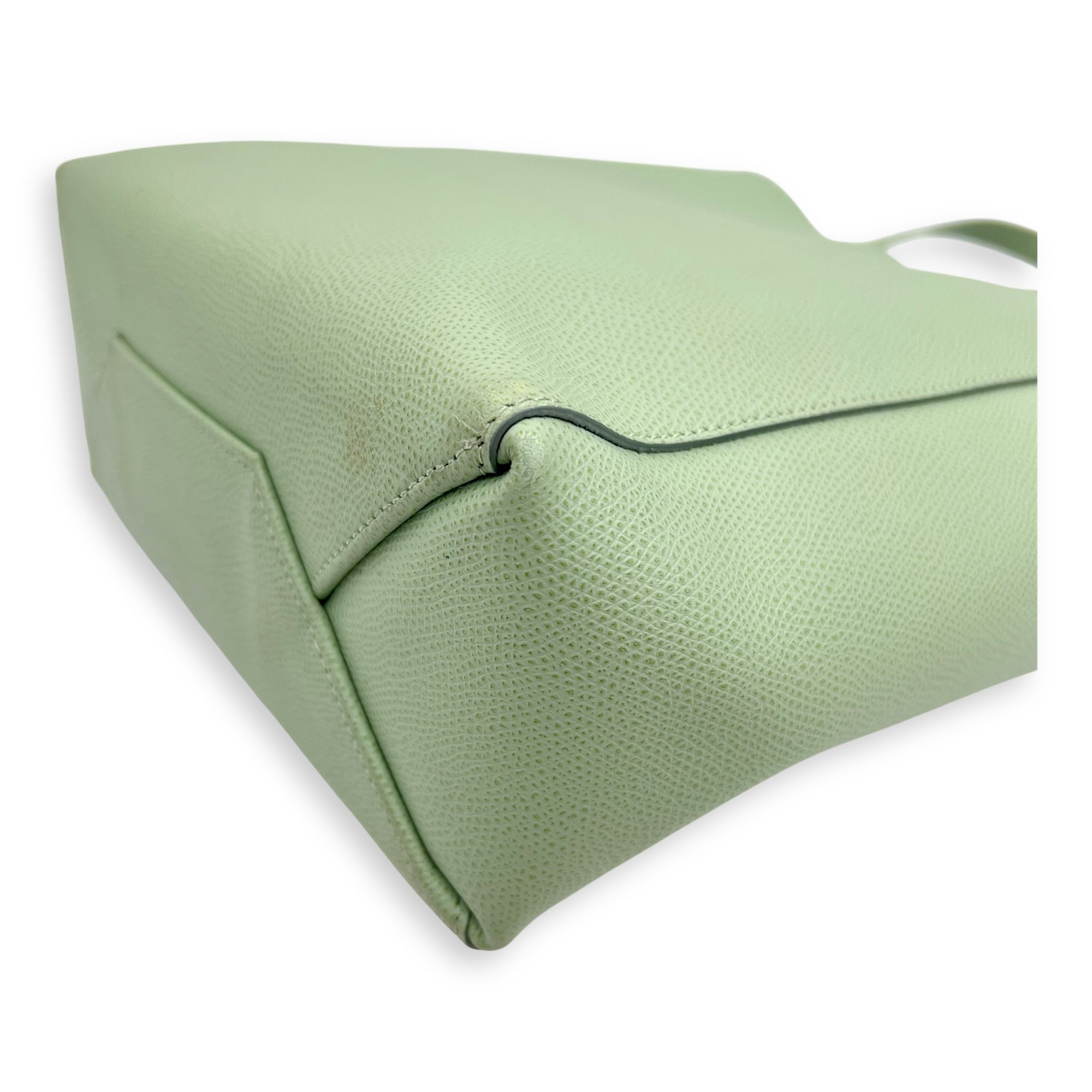 Celine 2 way bag Tote Bag Green in Calfskin, Gold hardware_15