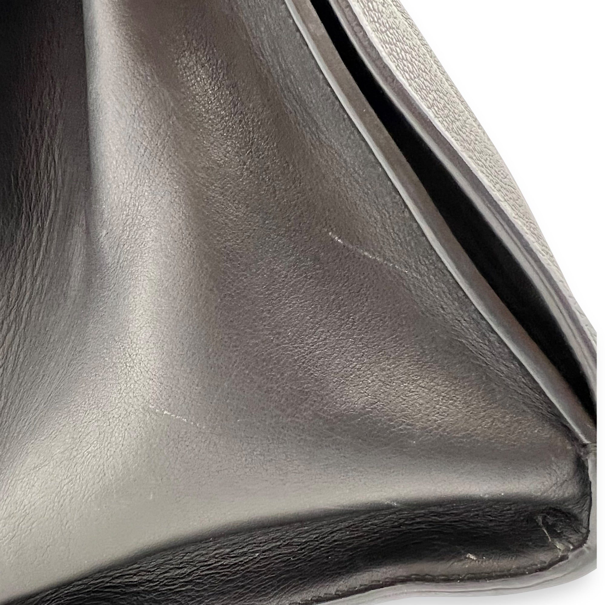 Dior Diorever Top Handle Bag Black in Calfskin, Silver hardware_15