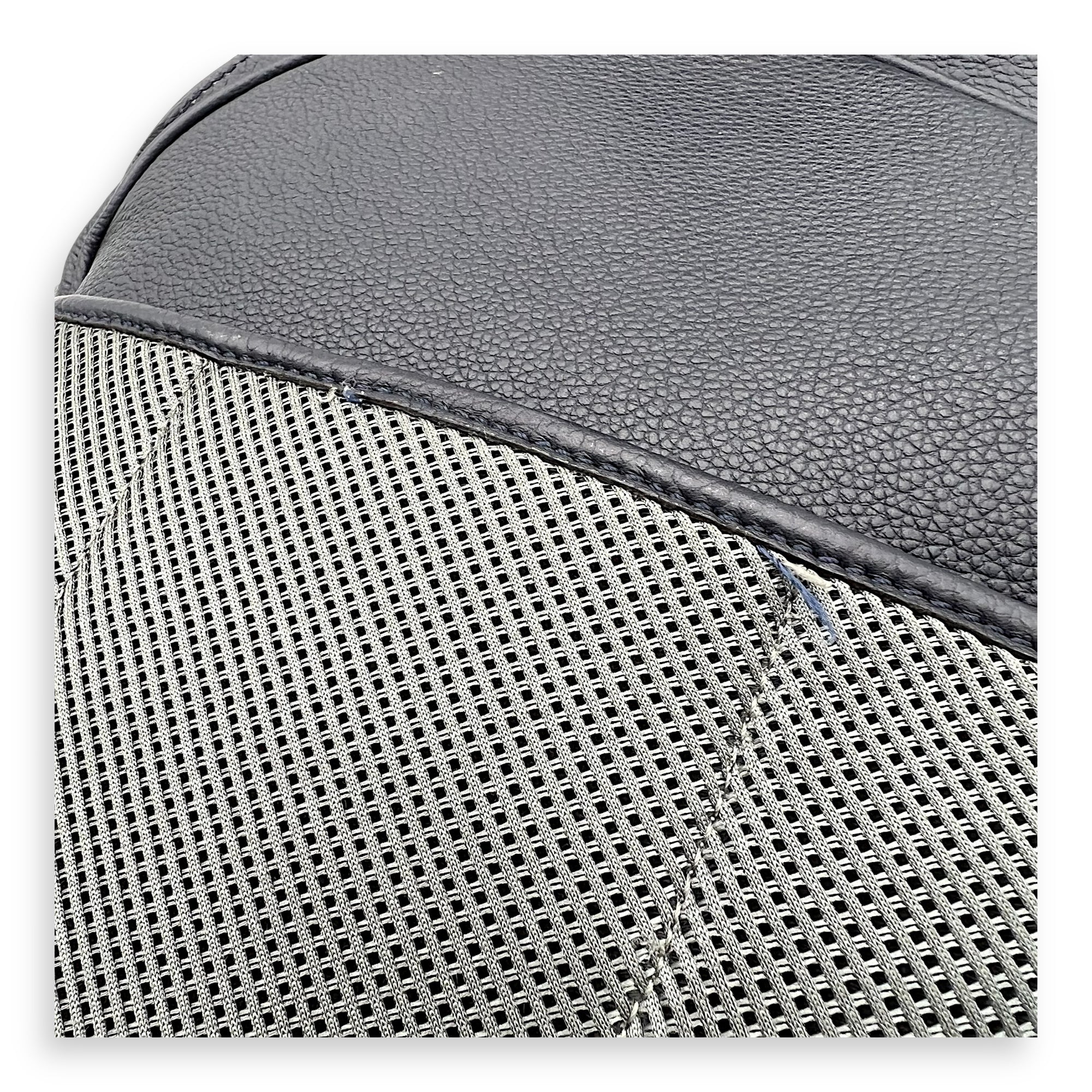 Fendi Chiodo Backpack Blue in Calfskin, Silver hardware_5