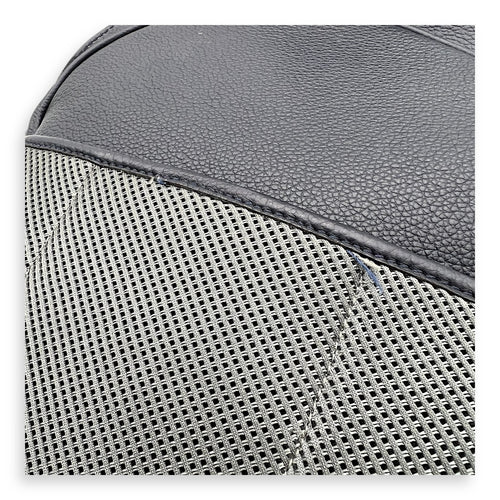 Fendi Chiodo Backpack Blue in Calfskin, Silver hardware_5