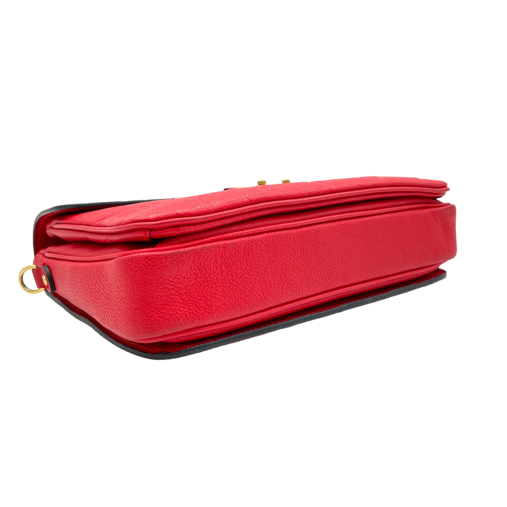 Metis Red Crossbody Bag in Monogram Empreinte Leather, Gold hardware