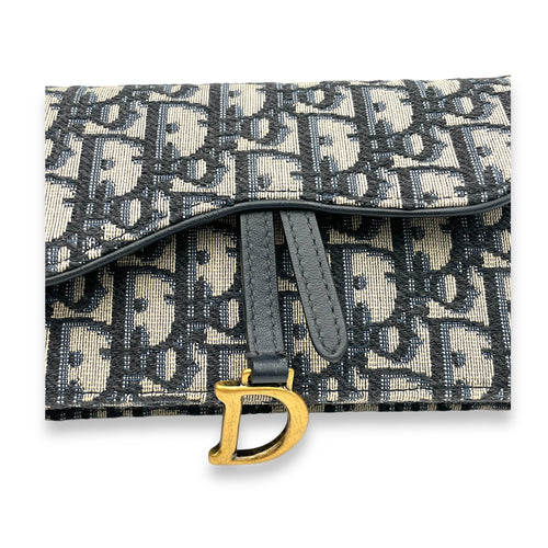 Oblique Saddle Belt bag in Jacquard, Gold Hardware