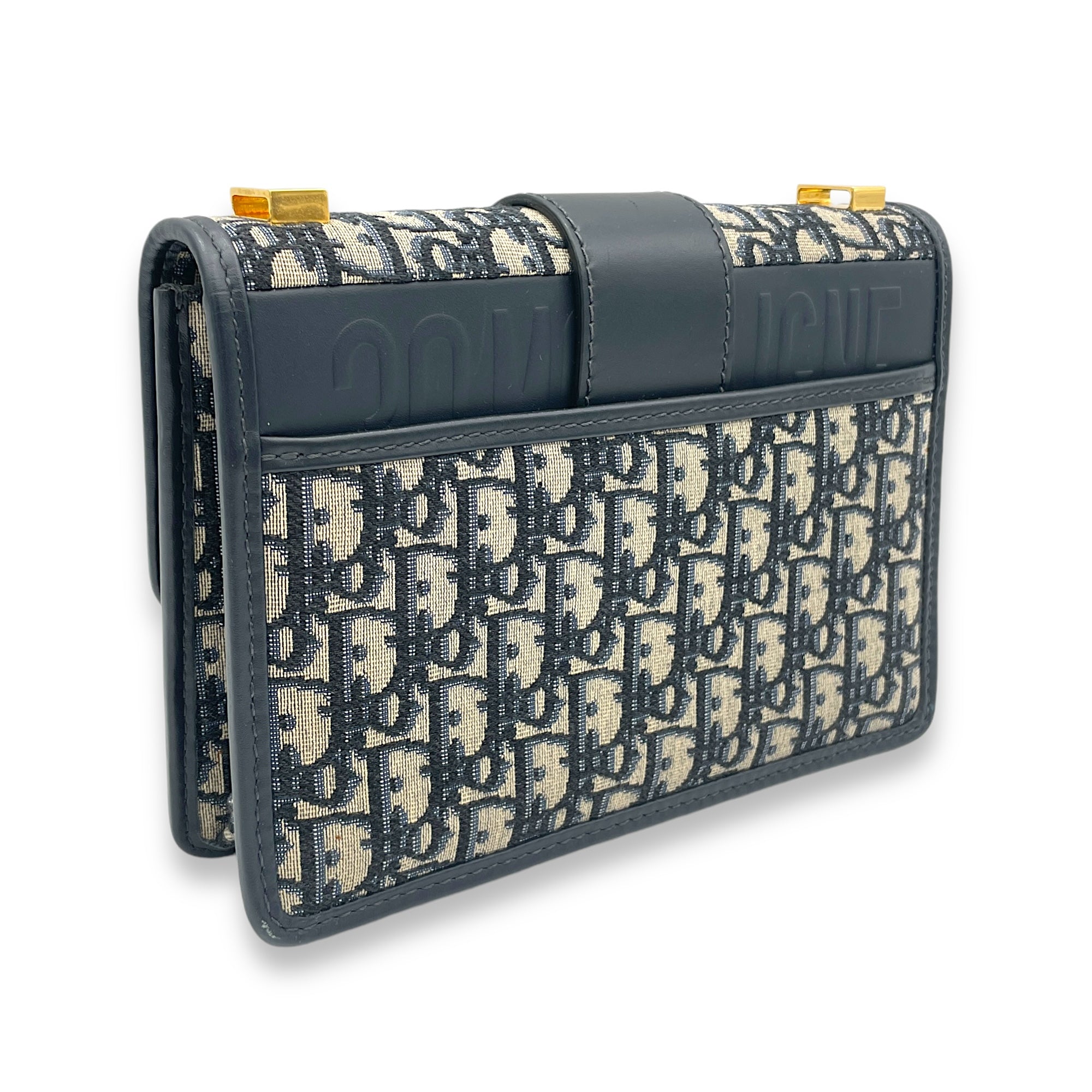 30 Montaigne Medium Shoulder bag in Jacquard, Gold Hardware