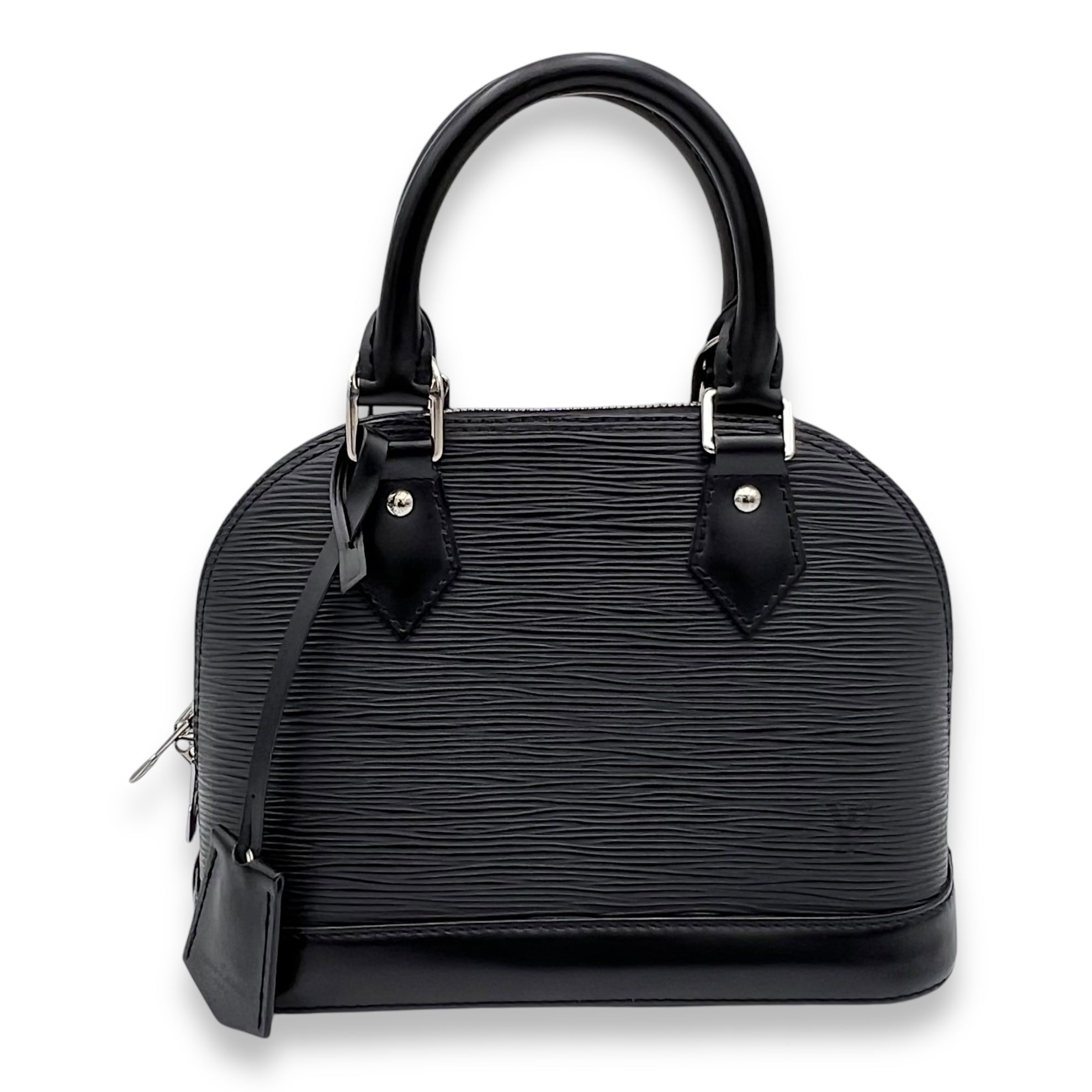 Louis Vuitton Alma Top Handle Bag BB Black in Epi Leather, Silver hardware_1