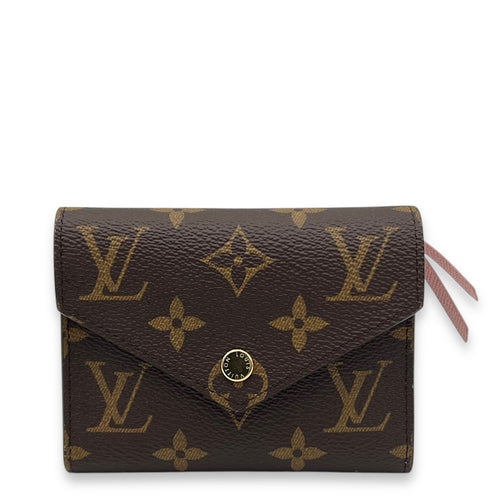 Louis Vuitton Victorine Wallet Brown in Monogram Coated Canvas, Gold hardware_1