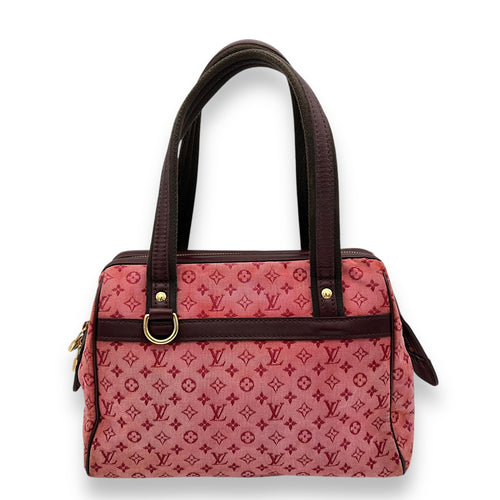 Louis Vuitton Josephine Top Handle Bag Medium Pink in Canvas, Gold hardware_2