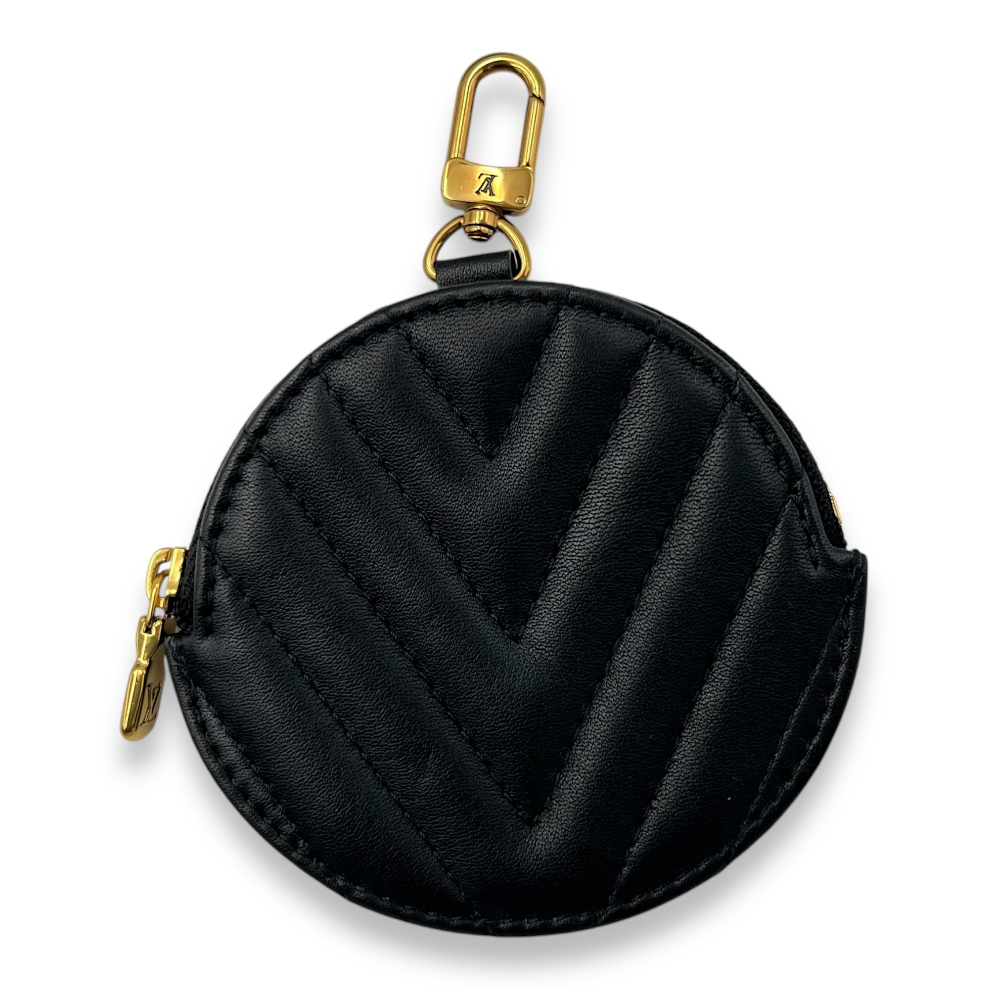 Louis Vuitton New Wave Crossbody Bag Black in Calfskin, Gold hardware_9