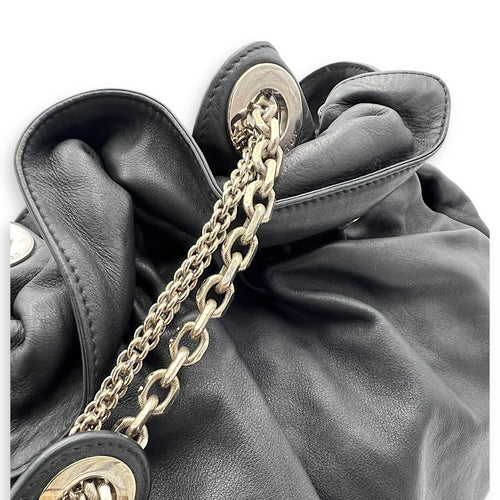 Christian Dior Le Trente Black Shoulder Bag in Calfskin, Silver hardware_15