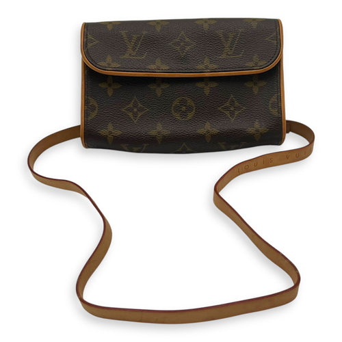 Louis Vuitton Florentine Belt Bag Brown in Monogram Coated Canvas, Gold hardware_17