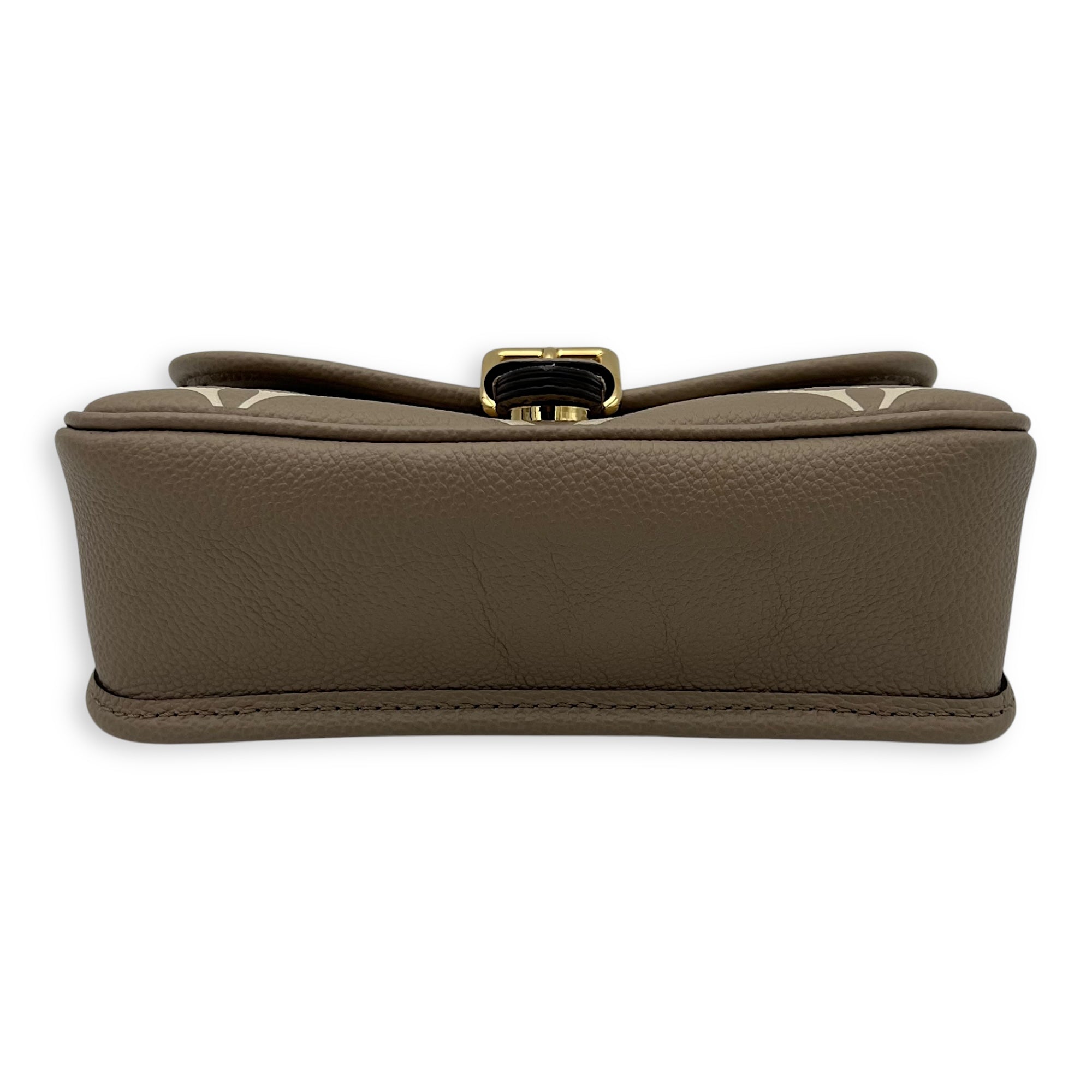 Louis Vuitton Diane Crossbody Bag Nano Beige in Empreinte Leather, Gold hardware_5