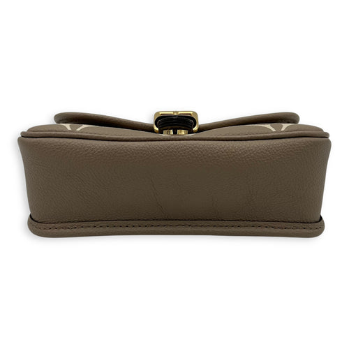 Louis Vuitton Diane Crossbody Bag Nano Beige in Empreinte Leather, Gold hardware_5