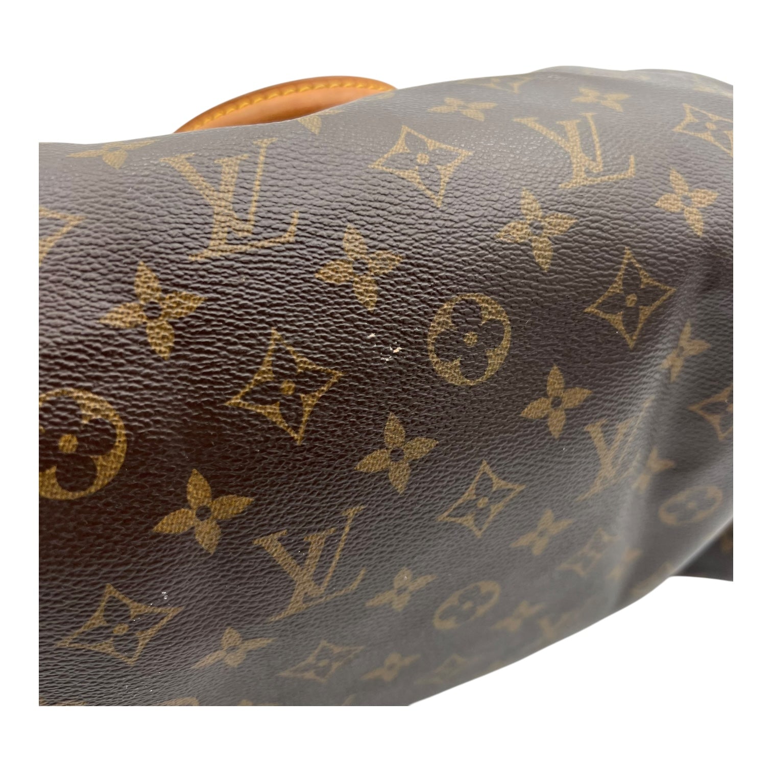 Louis Vuitton Speedy Top Handle Bag 30 Brown in Monogram Coated Canvas, Gold hardware_16