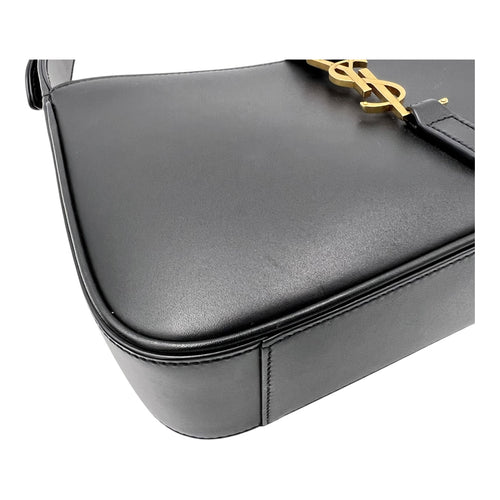 Saint Laurent Le 5 A 7 Shoulder Bag Black in Calfskin, Gold hardware_8