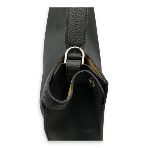 Fendi Peekaboo X-Lite Grey Crossbody Bag in Calfskin, Silver hardware_8