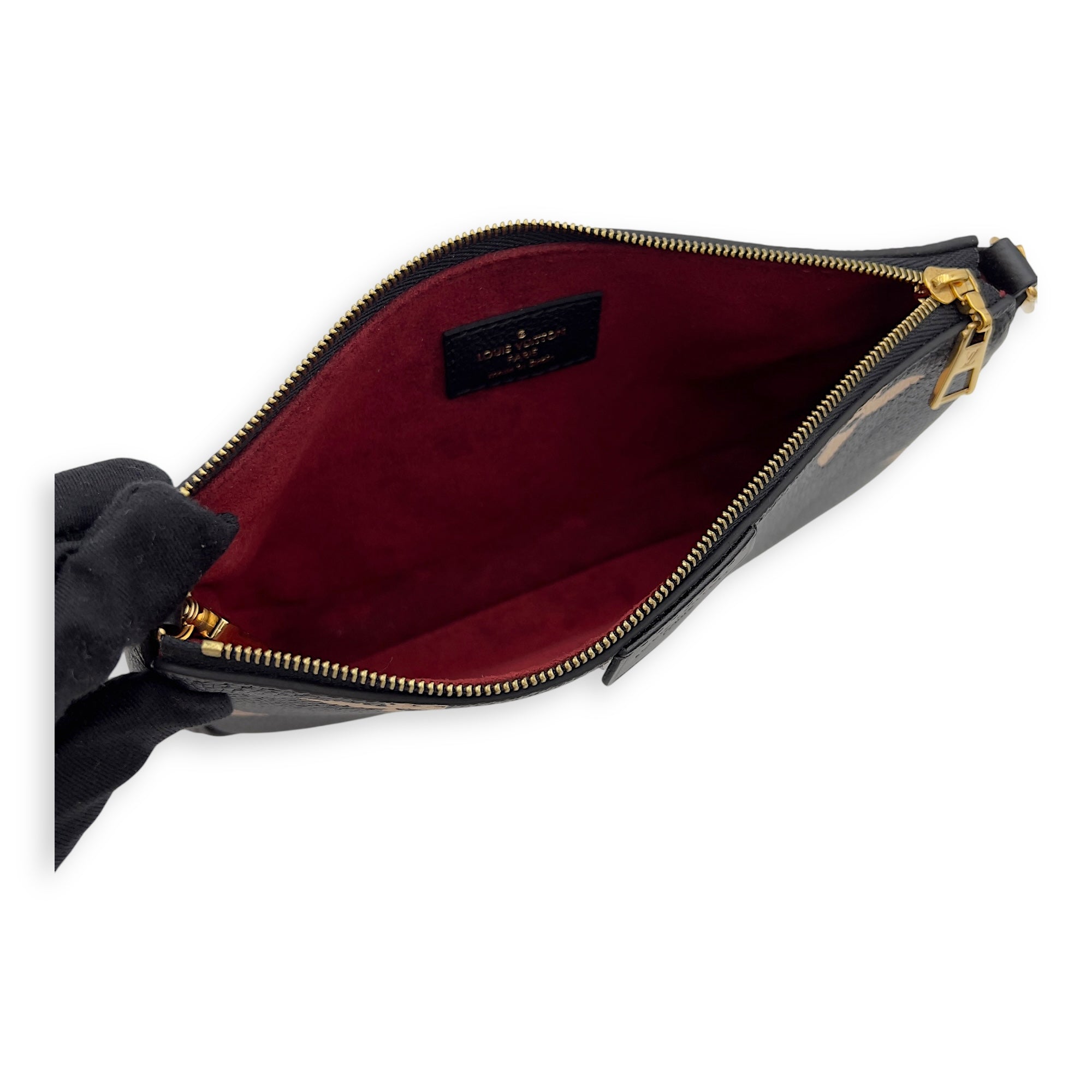 Louis Vuitton Multi-Pochette Accessoires Crossbody Bag Blue in Empreinte Leather, Gold hardware_14