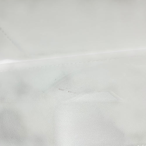 Balenciaga Crush Shoulder Bag White in Calfskin, Silver hardware_16