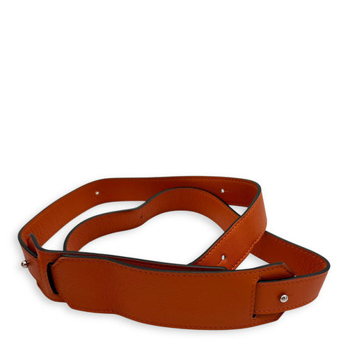Loewe Puzzle Medium Orange Crossbody Bag in Calfskin, Silver hardware_16